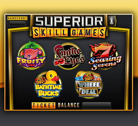 screenshot of included games
