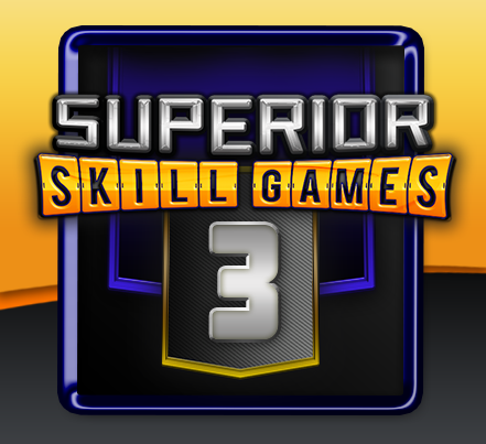 Superior Skill Games 3 logo on stylized background