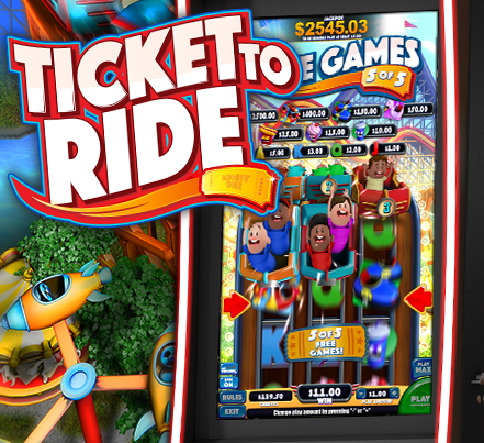 Ticket to Ride logo with screenshot of game