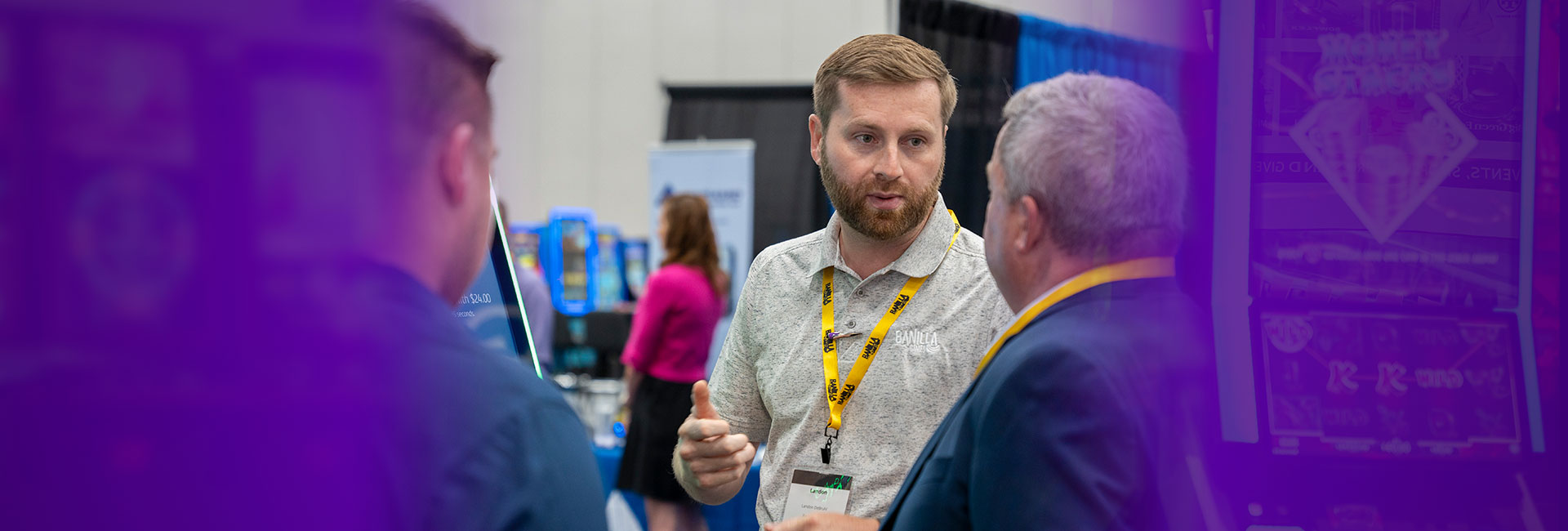 Banilla Sales Representative talking with a customer