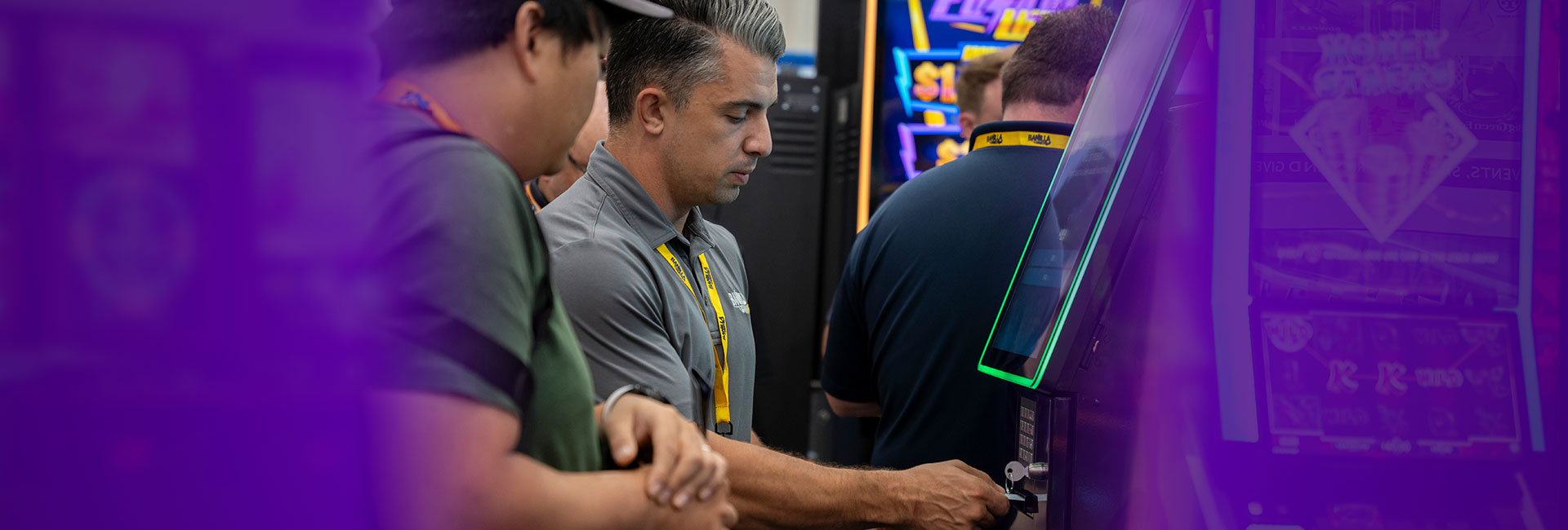 Banilla Sales and Support Representative demonstrating a product