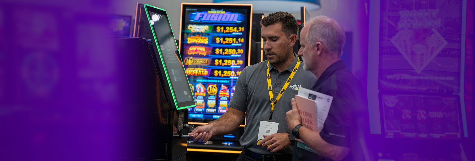 Banilla Sales Representative talking with a customer